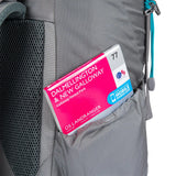 Highlander Ivar Women's 38L Rucksack grey side pockets - on white background