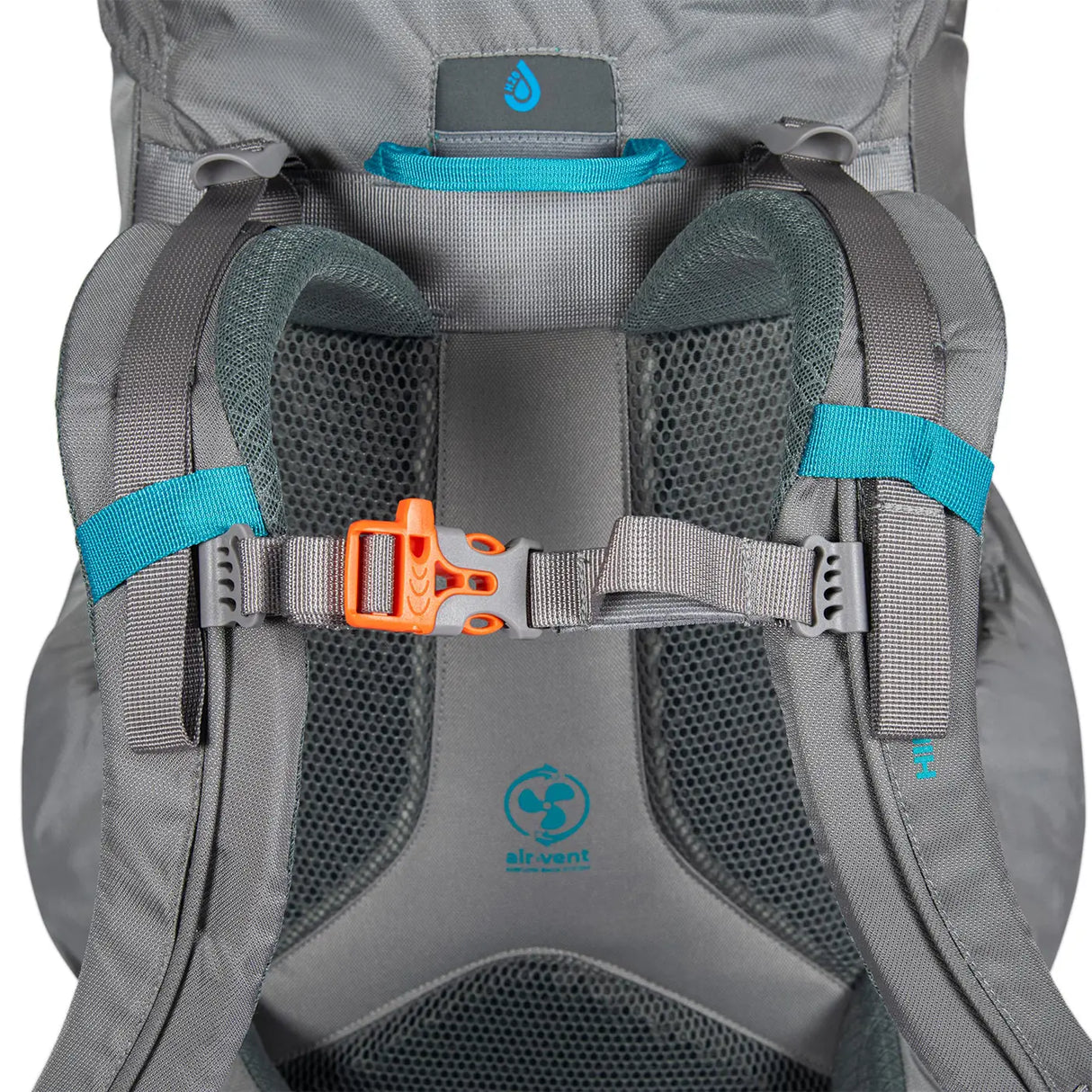 Highlander Ivar Women's 38L Rucksack grey chest strap - on white background