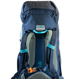 Highlander Ivar Women's 38L Rucksack navy blue back - on white background