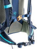 Highlander Ivar Women's 38L Rucksack navy blue back - on white background