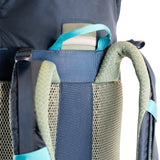 Highlander Ivar Women's 38L Rucksack navy blue back - on white background