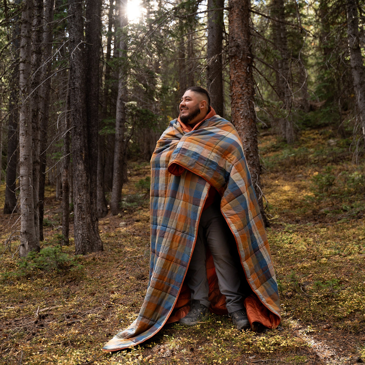 Kelty Wayback Biggie Blanket - Gingerbread front view