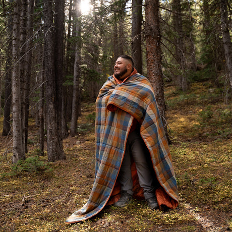 Kelty Wayback Biggie Blanket - Gingerbread front view