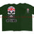 Jack Skull Old Sea Dog Double Side Printed T-Shirt - Green