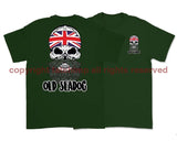 Jack Skull Old Sea Dog Double Side Printed T-Shirt - Green