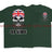 Jack Skull Old Sea Dog Double Side Printed T-Shirt - Military Green/Olive