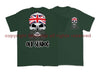 Jack Skull Old Sea Dog Double Side Printed T-Shirt - Military Green/Olive