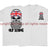 Jack Skull Old Sea Dog Double Side Printed T-Shirt - White