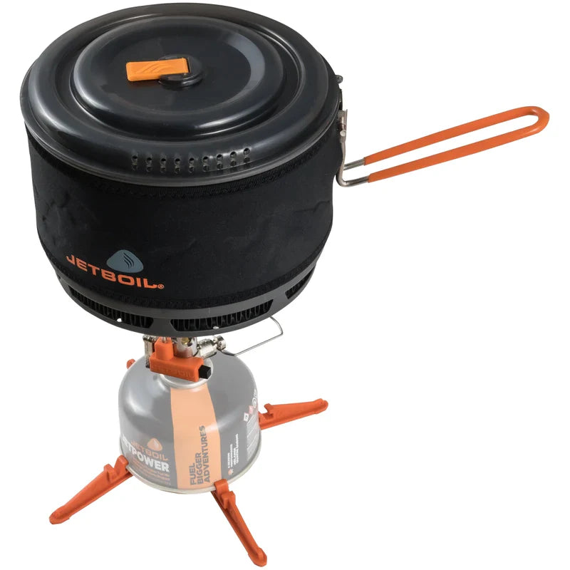 Jetboil 1.5L Ceramic FluxRing Cooking Pot - Carbon colourway front