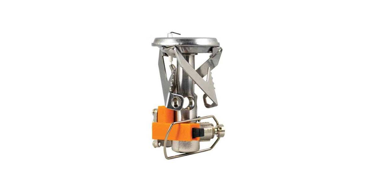Jetboil MightyMo Camping Stove - Silver pot support arms folded out