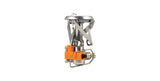 Jetboil MightyMo Camping Stove - Silver pot support arms folded out