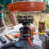 Jetboil Summit Skillet - Orange with the nesting turner