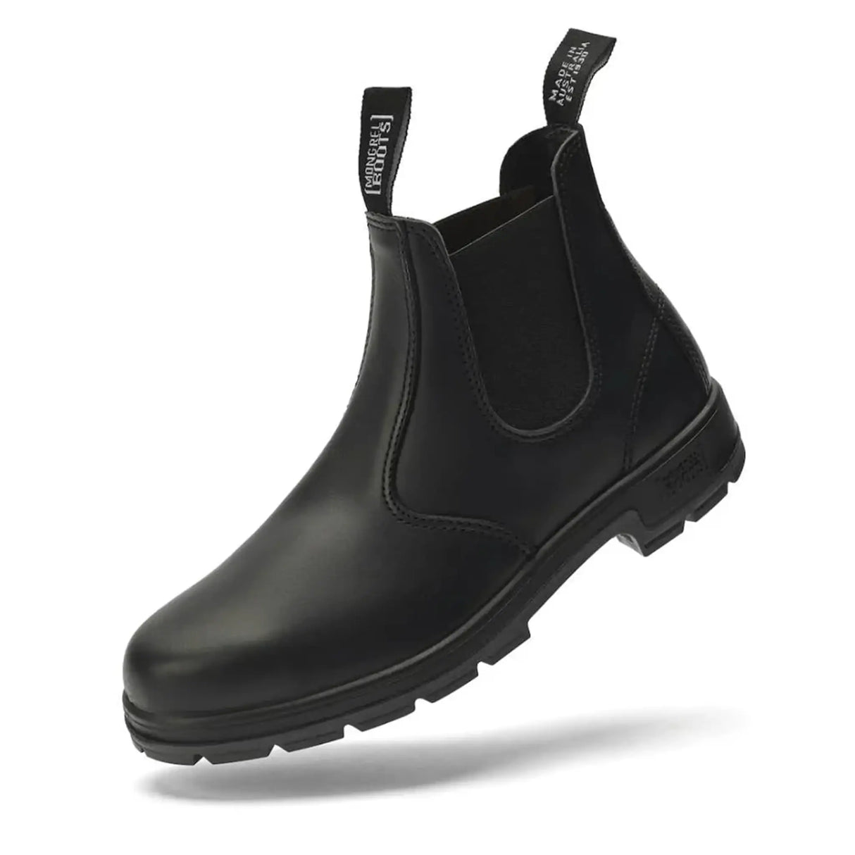Mongrel K9 Dealer Boot - Black three-quarter angled view