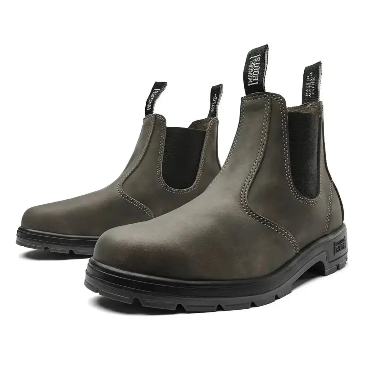Mongrel K9 Dealer Boot - Cloudy Grey pair front three-quarter view