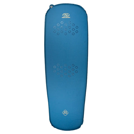 Highlander Self-Inflating Kip Sleeping Mat 50mm in deep blue from above