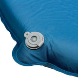 Highlander Self-Inflating Kip Sleeping Mat 50mm in deep blue close up of closed valve