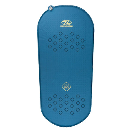Highlander Kit Compact 30mm Self-Inflating Sleeping Mat in deep blue from above