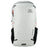 Highlander Kynetik Rucksack 25L in White - front view with twin front zips, side pockets and orange bungee cords