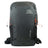 Highlander Kynetik Rucksack 15L in Black - front view with zipped front pocket and orange bungee cords