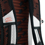 Highlander Kynetik Rucksack 20L in White - close-up of the airflow mesh shoulder straps and back panel