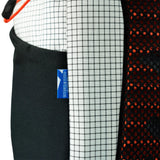Highlander Kynetik Rucksack 20L in White - close-up of the Designed and Tested in Scotland saltire label