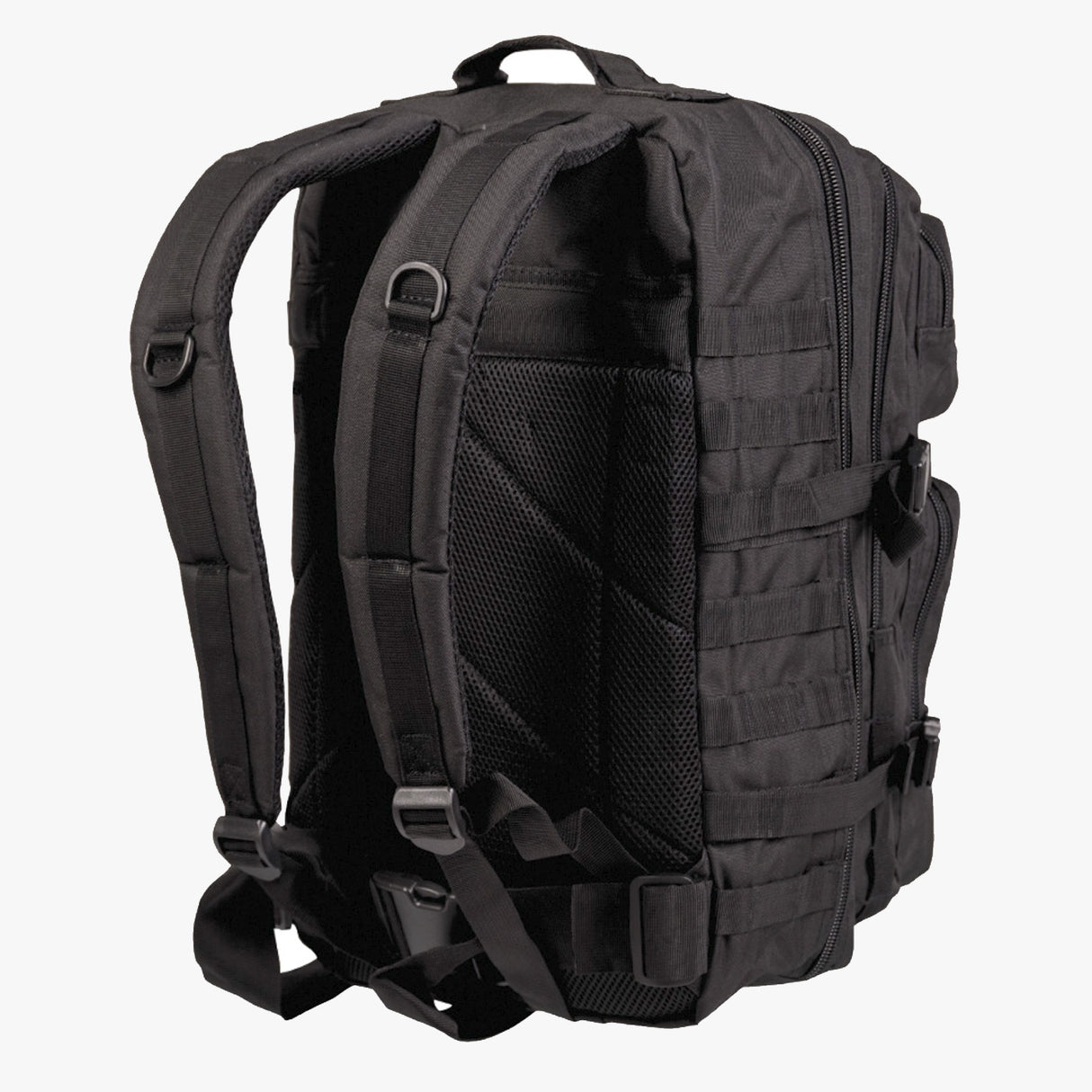 Mil-Tec Large MOLLE Assault Rucksack: 36L Tactical Backpack Black | Task Outdoor