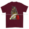 Life Guards Ceremonial Horse Guard Art Printed T-Shirt - Maroon