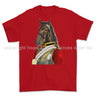 Life Guards Ceremonial Horse Guard Art Printed T-Shirt - Red