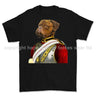 Life Guards Ceremonial Mastiff Dog Art Printed T-Shirt - Black