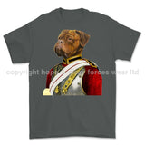 Life Guards Ceremonial Mastiff Dog Art Printed T-Shirt - Charcoal