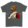 Life Guards Ceremonial Mastiff Dog Art Printed T-Shirt - Charcoal