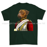 Life Guards Ceremonial Mastiff Dog Art Printed T-Shirt - Commando Green