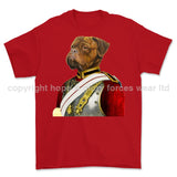 Life Guards Ceremonial Mastiff Dog Art Printed T-Shirt - Red