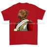 Life Guards Ceremonial Mastiff Dog Art Printed T-Shirt - Red