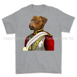 Life Guards Ceremonial Mastiff Dog Art Printed T-Shirt - Sports Grey