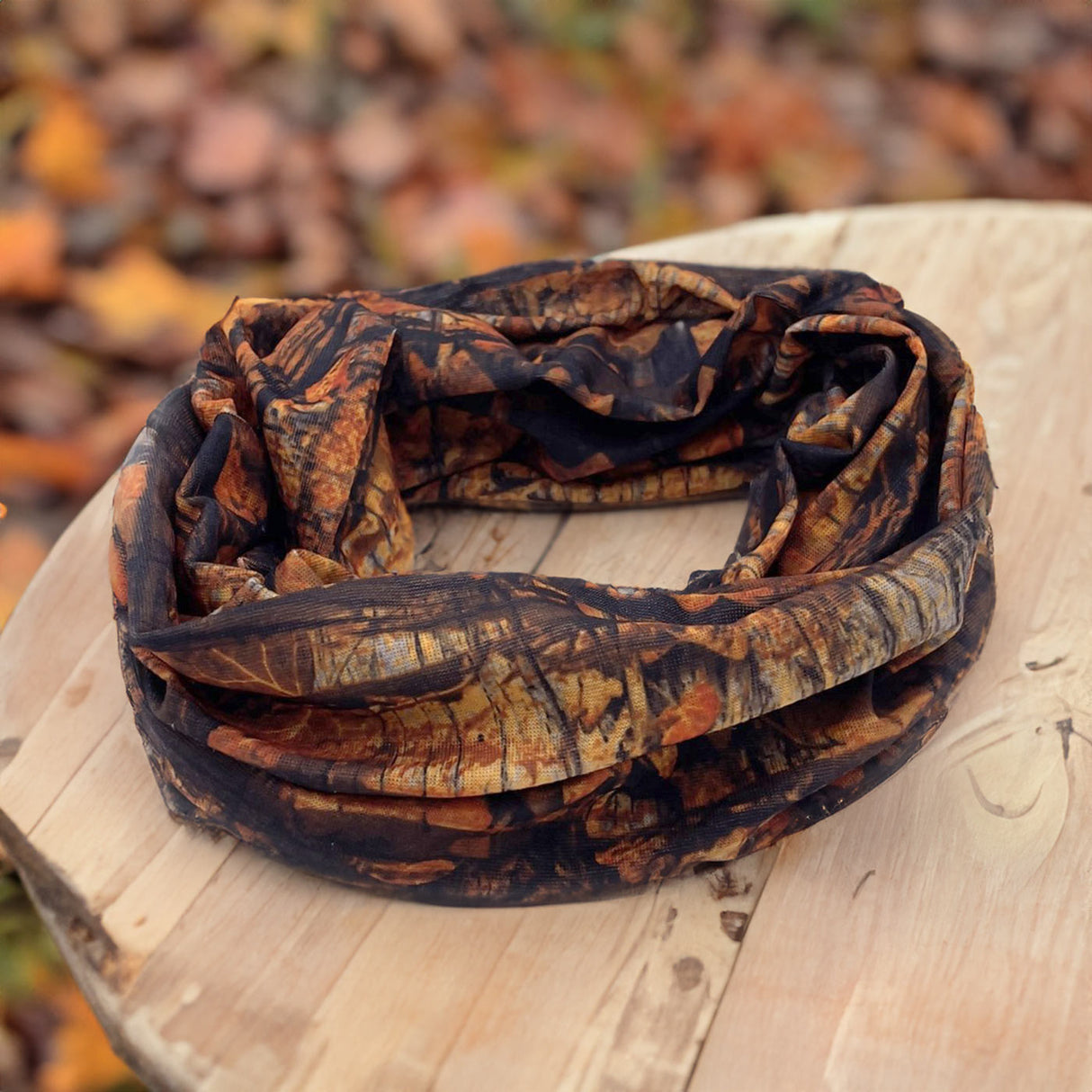 Task Lightweight Hunting Snood Autumn Leaf Camo | Task Outdoor