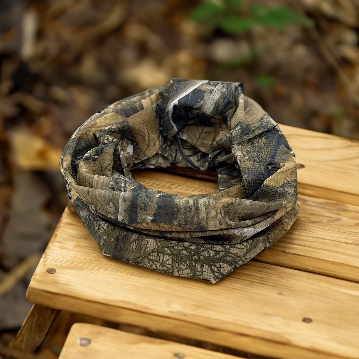 Task Lightweight Hunting Snood Tree Leaf Camo | Task Outdoor