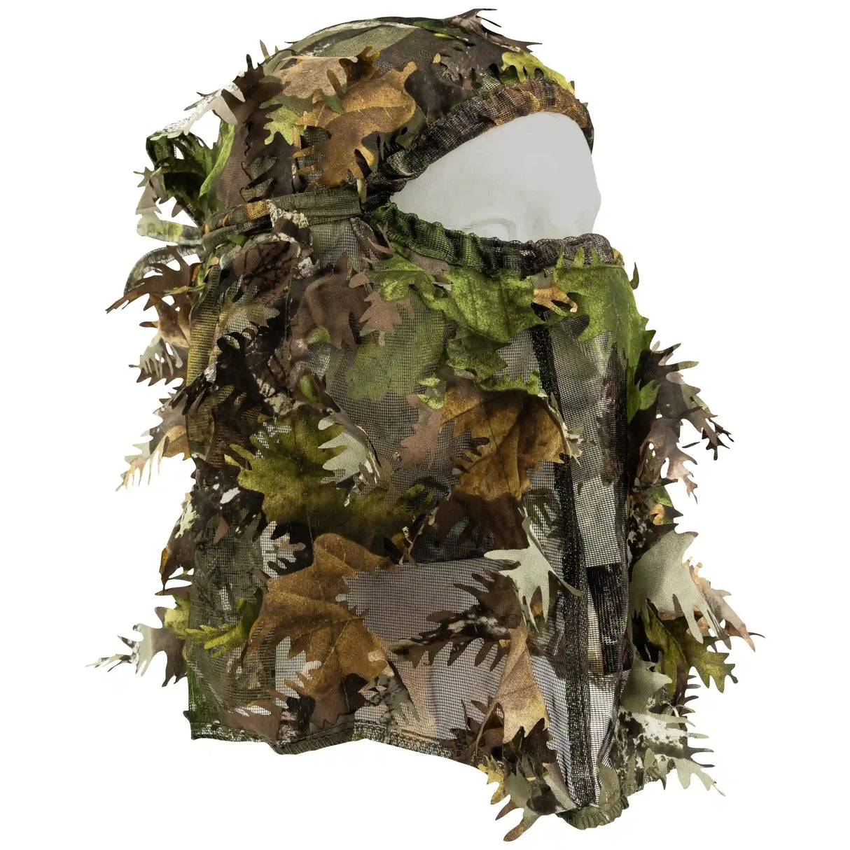 Jack Pyke LLCS 3D Balaclava - English Oak Evo side profile with veil down