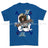 Loose Lips Sink Ships SF Playing Card Art Front Printed T-Shirt - Royal Blue