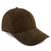 Jack Pyke Lowland Tweed Baseball Cap - Brown front