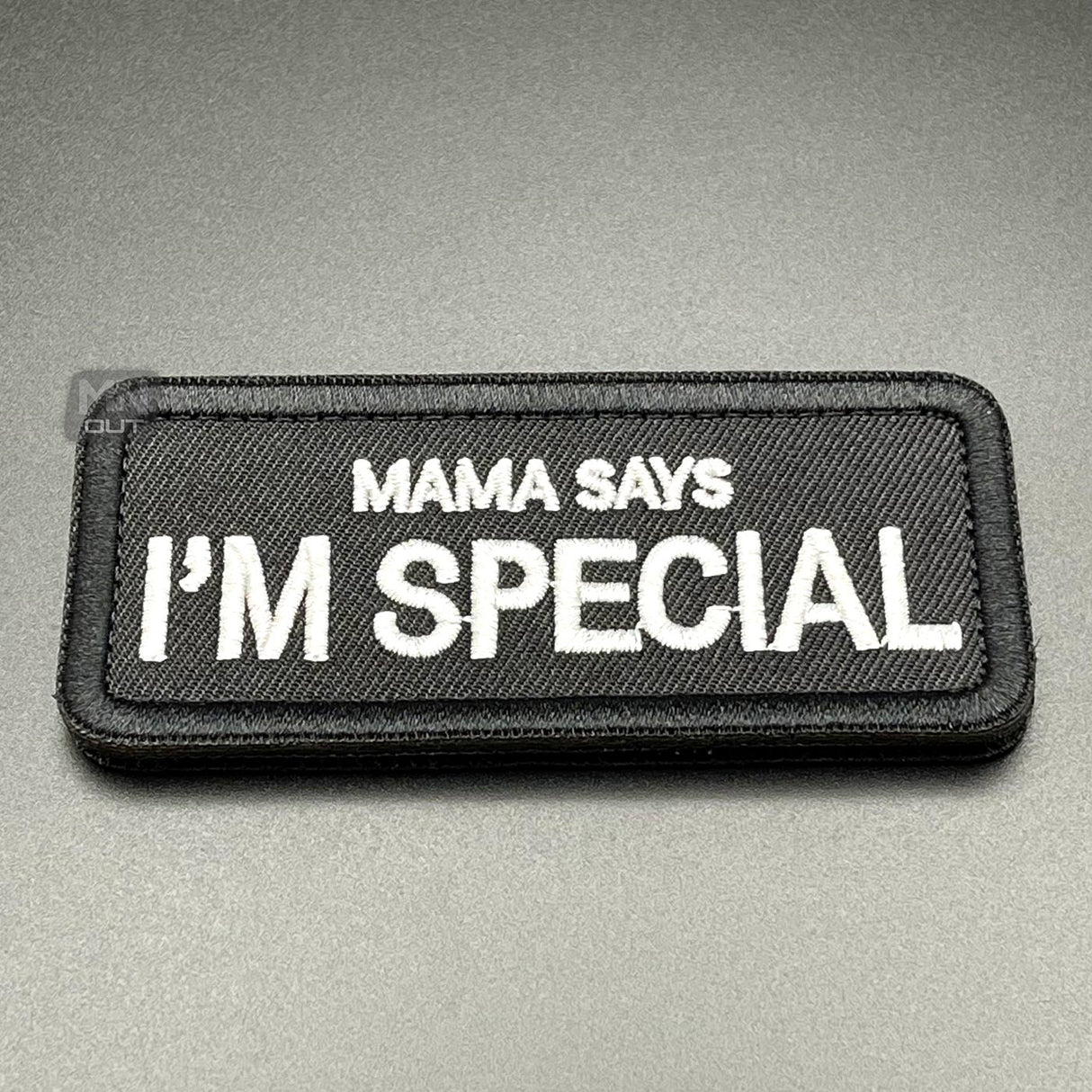 Mama Says I'm Special Patch Black, Hook & Loop, 9cm | Task Outdoor