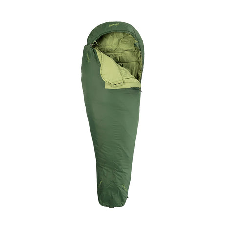 Vango Mantis 300 Sleeping Bag in pine green on white background