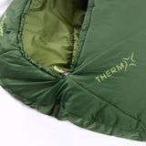Vango Mantis 300 Sleeping Bag in pine green on white background
