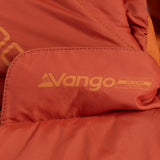 Vango Mantis 400 Sleeping Bag close up of branding