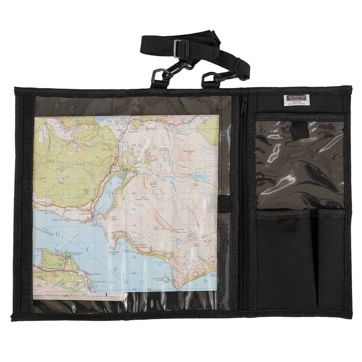 Highlander Military Folding Map Case - Water-Resistant Map Holder MTP ...