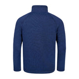 Sugar Loaf Fell Half Zip Fleece Top in Navy Blue from the back on white background