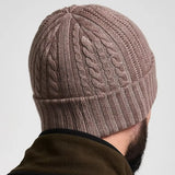 Jack Pyke Merino Wool Beanie Hat in barley from the back on white background