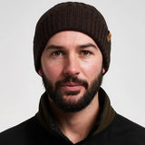 Jack Pyke Merino Wool Beanie Hat in brown from the front on white background