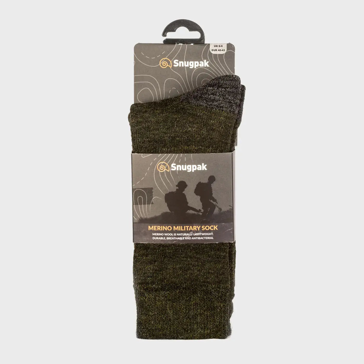 Snugpak Merino Wool Military Socks Olive Green | Task Outdoor