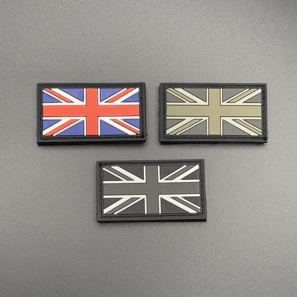 Miniature PVC Union Jack Patch, Hook & Loop, 4.5cm
